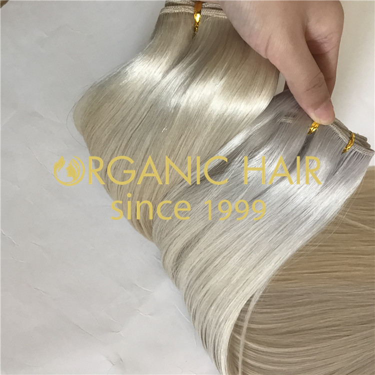 Cuticle intact weft hair extensions  H172